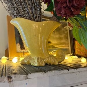 Mccoy Pottery Yellow Vase